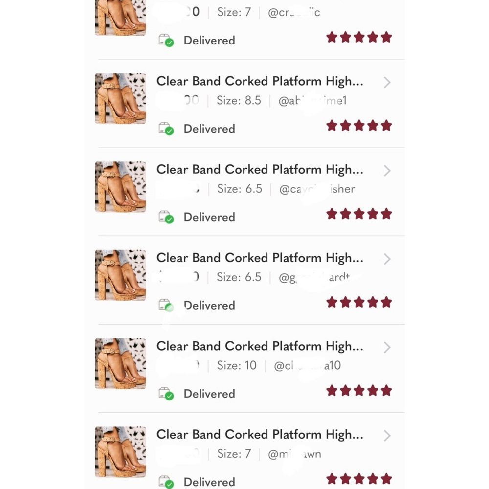 Clear Band Corked Platform High Heel - Picture 8 of 9